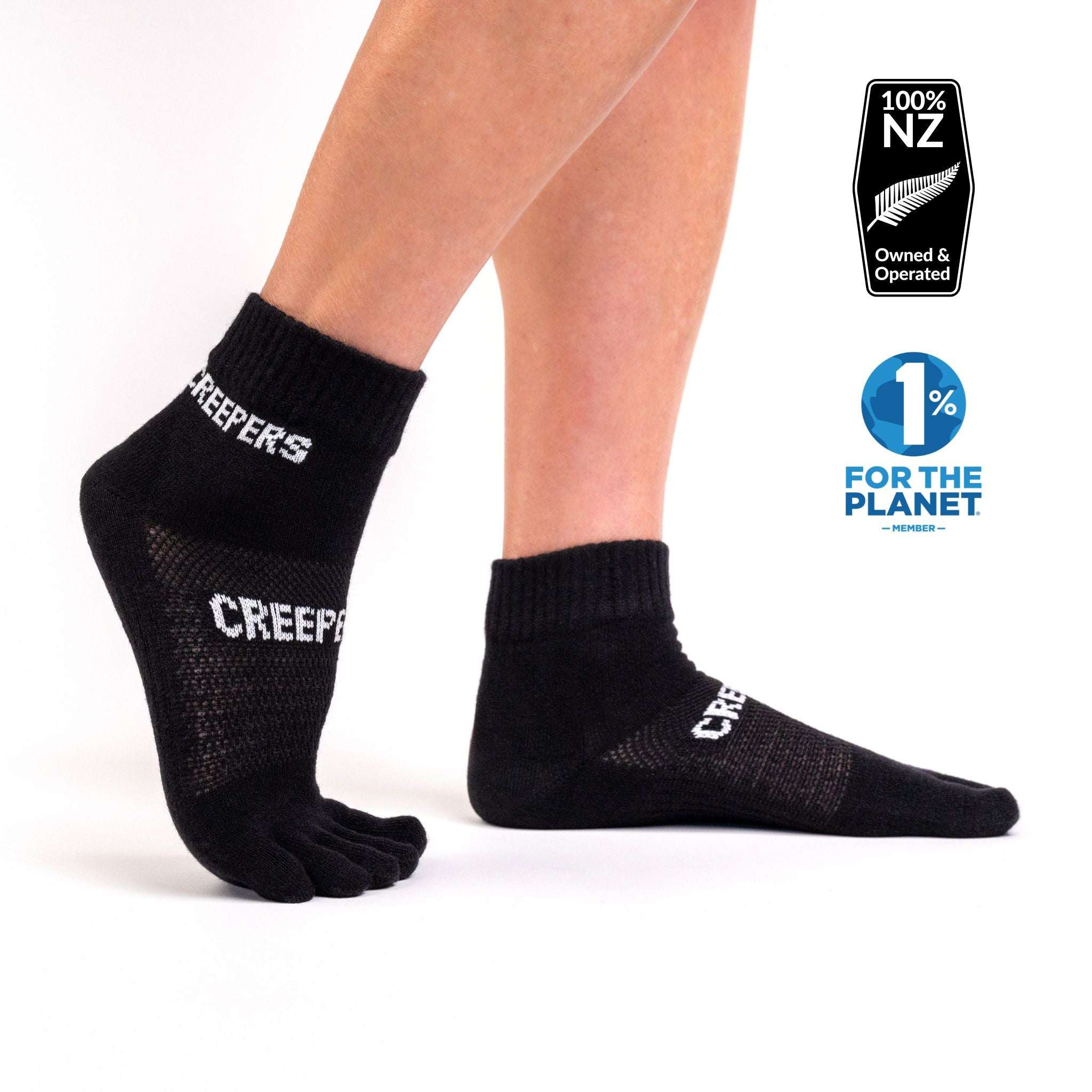 Creepers Socks | Merino Wool Toe Socks for Running and Hiking Comfort
